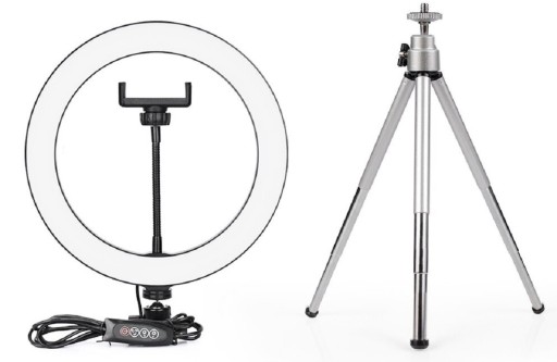 LED-ringlampe med stativ K2435