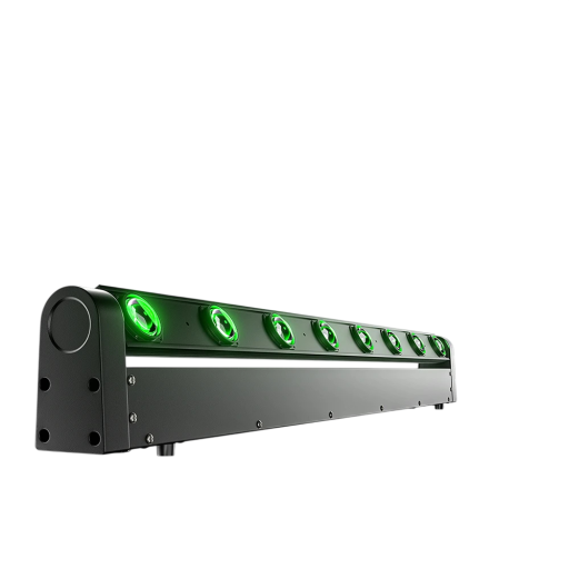 LED Rotating Head 8×12 W RGBW 4in1 Bar Light EU Plug 42.13 × 5.12 × 3 cm Stage Lighting for DJ Club Events and Light Effects