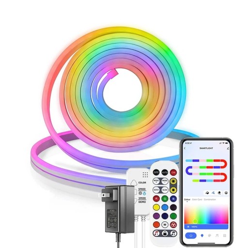 LED-strimmel 1 m 12-24 V 84 LED&#39;er med musiksynkronisering RGB-belysning Lysdekoration Indvendig baggrundsbelysning Musiktilstand