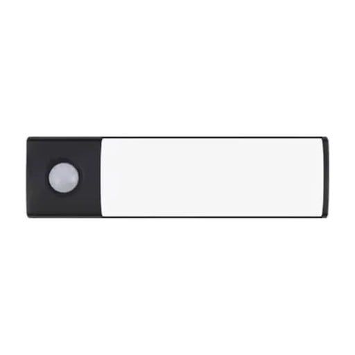 LED światło z czujnikiem ruchu 10 cm Bezprzewodowe Magnetyczne 3 kolory światła Ściemniane USB-C Aluminium Czarne Pod blatem do szafy i garderoby