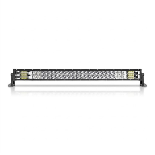 LED valonramppi suora 620 W 32 tuumaa Pituus 84,4 cm IP68 Kylmä valkoinen valo 6500 K Musta runko Kaapeloinnilla Offroad- ja työkoneisiin