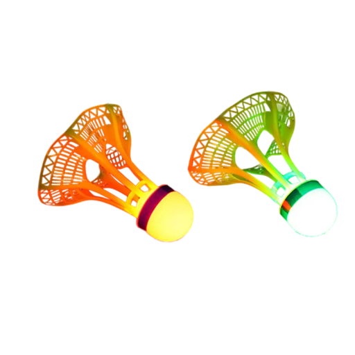 LED windbestendige badminton shuttle Nylon Polystyreen Lichtgevende sport shuttle voor nachtspel Training Plezier Badmintonaccessoires