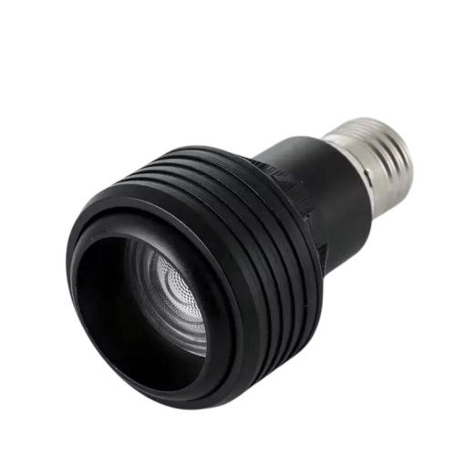 LED żarówka punktowa E27 z regulowanym kątem świecenia 15–60° 5W COB aluminiowe ciało soczewka PMMA ciepłe białe światło