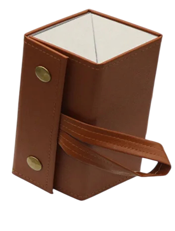 Leder Klappetui für 2 Brillen 16,1 x 6,2 cm Hartschalen Brillenetui Aufbewahrung Reiseetui Brillen Organizer