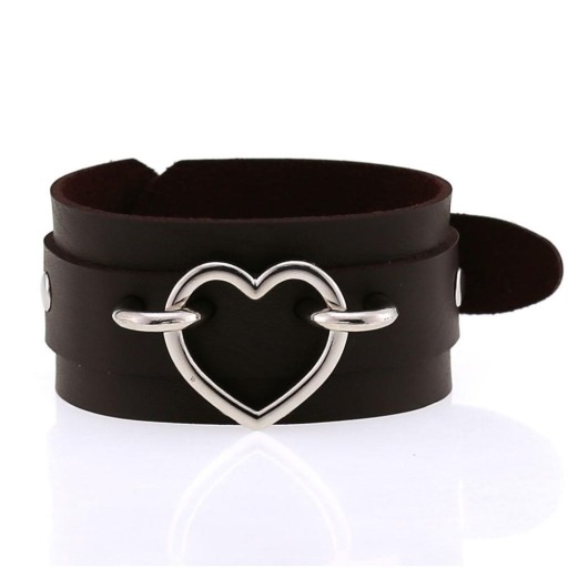 Lederarmband mit Herz