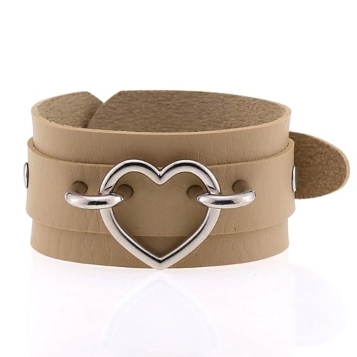 Lederarmband mit Herz