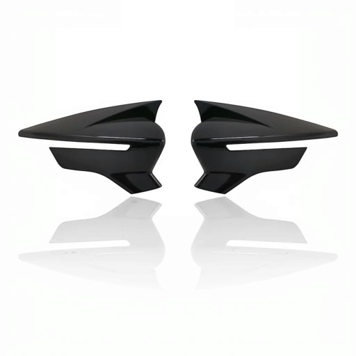 Left and Right Wing Mirror Covers Direct Fit 2 pcs Gloss Black ABS Plastic for SEAT Leon Mk3 5F 2012–2020, Ibiza Mk5, Arona KJ7