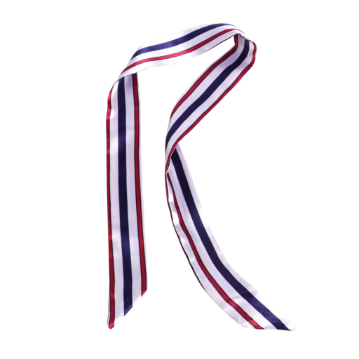 Leggero scialle a righe da donna 4 × 100 cm Piccolo lungo sottile accessorio multifunzionale per la testa Fascia per capelli Decorazione per borse