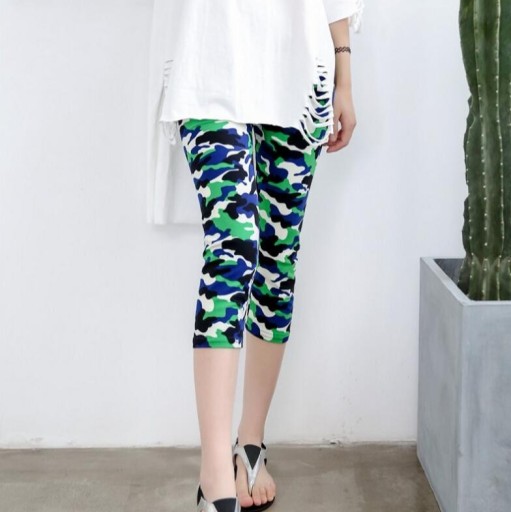 Leggings capri da donna con motivo