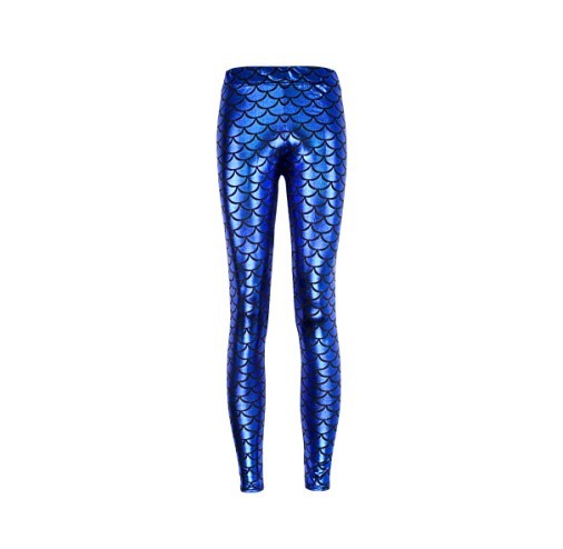 Leggings eleganti de dama - Albastru J3335