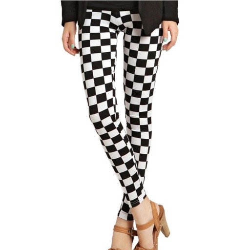 Leggings pour femmes avec motif damier