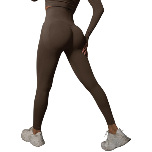 Leggings push up sin costuras para mujer, cintura alta, elásticos, deportivos, para ejercicio, fitness, yoga, correr, gimnasio, ajuste cómodo.
