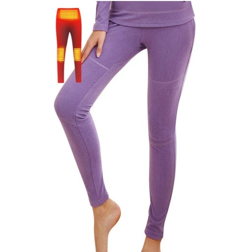 Leggings térmicas aquecidas para senhora