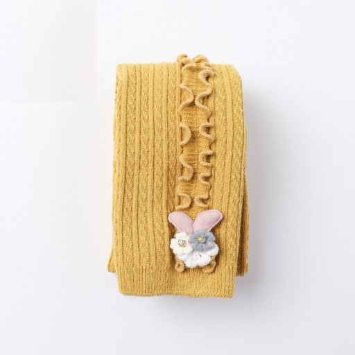 Legginsy dziewczęce z dzianiny T2475