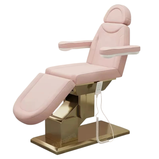 Lehătul cosmetic electric Masă de masaj reglabilă 3 moduri de ridicare, întindere și ședere din piele PU, PVC rezistent pentru salon de tatuaje și gene