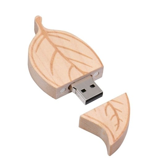 Lehden muotoinen USB-muistitikku