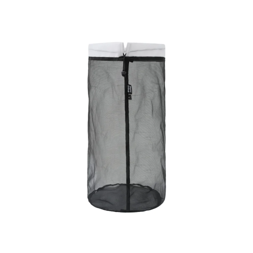 Lehký síťovaný pytel se stahovací šňůrou L 20 x 41 cm 25 g Praktický úložný vak na ovoce zeleninu prádlo cestování sport ekologický sáček