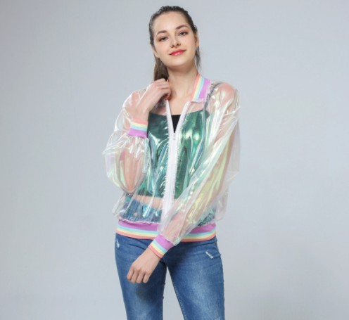 Leichte transparente Damenjacke