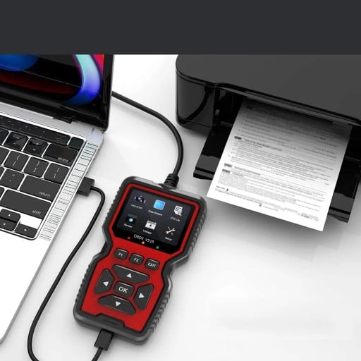 Leitor de avarias OBD2 profissional com ecrã colorido de 2,8" Diagnóstico do motor Teste da bateria Modo de prontidão para emissões Registo de dados