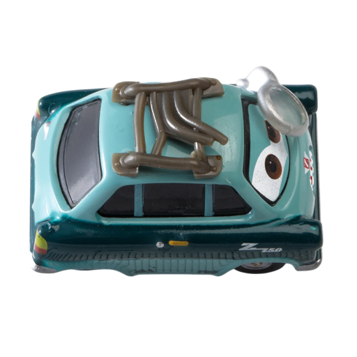 Leksaksbil i legering Disney Pixar Cars 3 Professor Z 1:55 Leksaker för barn Metallmodeller Fordon Engelsman Samlartillbehör Filmreplika