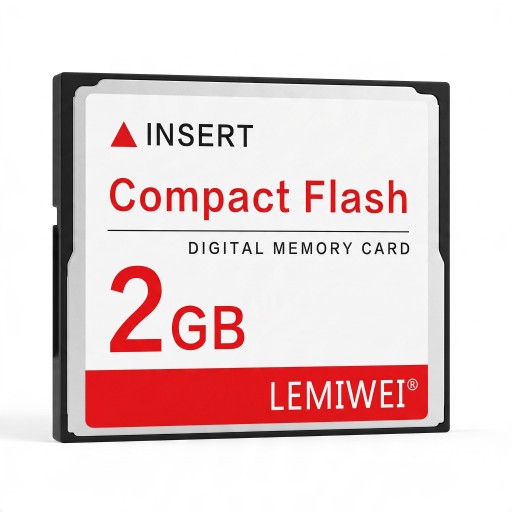 LEMIWEI 2 GB Compact Flash CF Memory Card White and Red for Digital Cameras and CF Card Readers