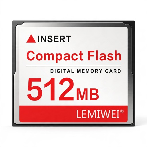 LEMIWEI 512 MB Compact Flash Memory Card White and Red for Digital Cameras and CF Card Readers