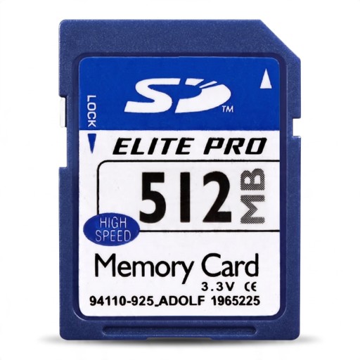 LEMIWEI Elite Pro 512 MB High Speed SD Card with Lock Switch Blue and White for Cameras and Card Readers