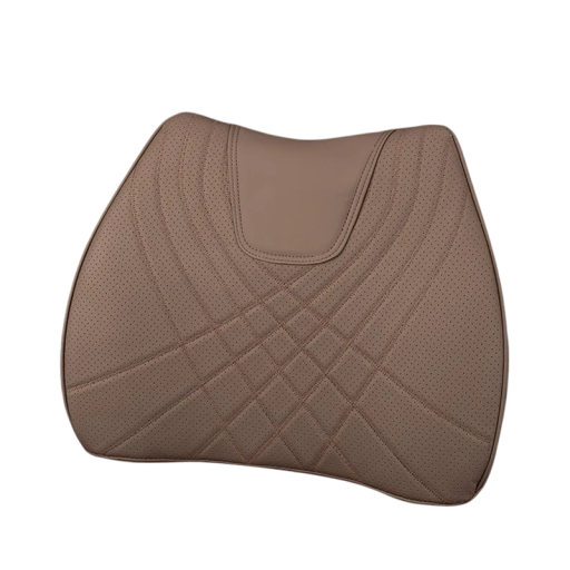 Lendenstütze für das Auto aus Memory-Schaum und Kunstleder 40x30x8 cm Ergonomische Rückenstütze Kissen für gesundes Sitzen Komfortables Fahren