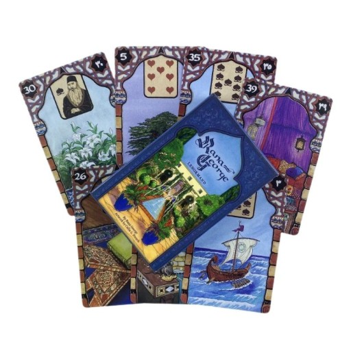 Lenormand tarotkárty jósló pakli 38 kárty kb 9,6 cm színes illusztrált motívumok a jóslás és a sors megértéséhez