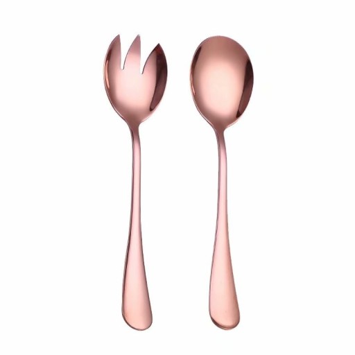 Lepel en saladevork 2 stuks