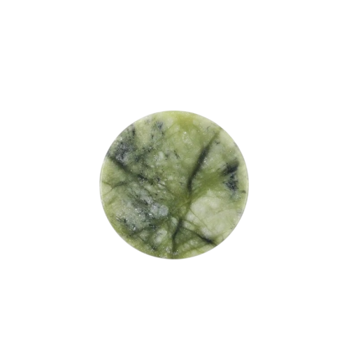 Lepicpalette für Wimpern 2,5 cm Rosa-grüner Jade-Stein Kleiner Halter für Kleber Wiederverwendbare Unterlage für die Anwendung von künstlichen Wimpern