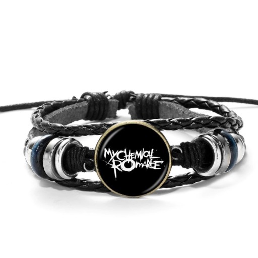 Leren armband met meerdere lagen