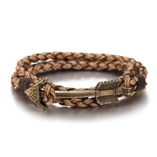 Leren armband met pijl