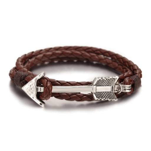 Leren armband met pijl