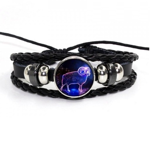 Leren armband met sterrenbeeld