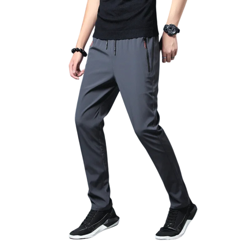 Letní pánské rychleschnoucí kalhoty sportovní slim fit kalhoty na běhání turistiku trénink Prodyšné tenké kalhoty do teplého počasí