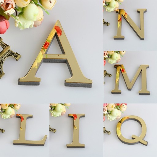 Lettre décorative en acrylique