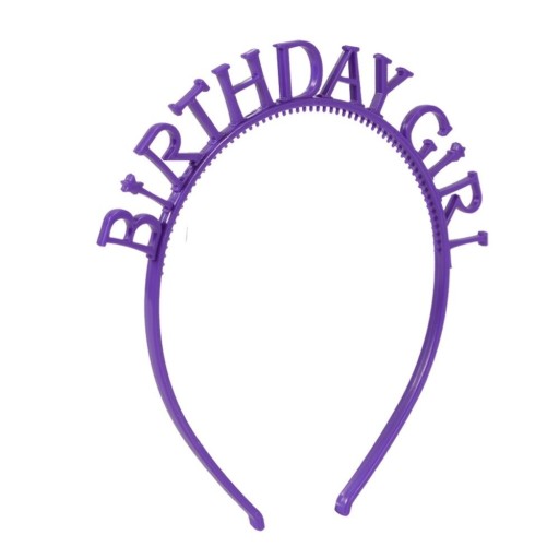 Leuchtender Party-Haarreif BIRTHDAY GIRL 2-tlg