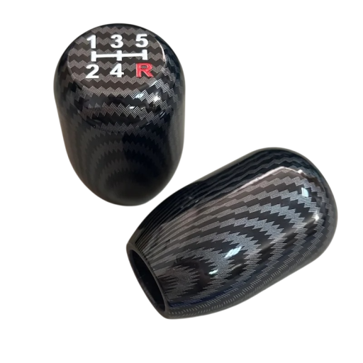 Levier de vitesses en aluminium universel de course à 5 vitesses couleur carbone pour transmission manuelle, adaptateurs M8, M10, M12