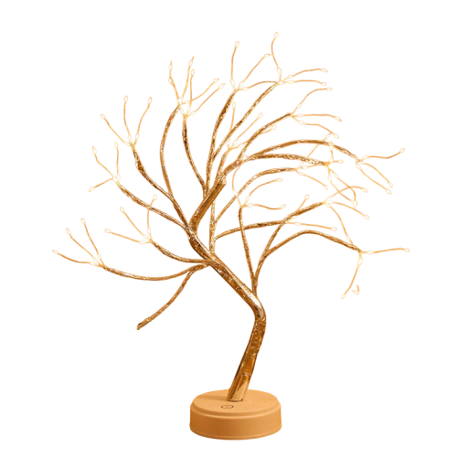 Licht LED Baum natürliche Dekoration aus Kunststoff Kleine LED Lichter Design-Accessoire zur Belebung des Interieurs