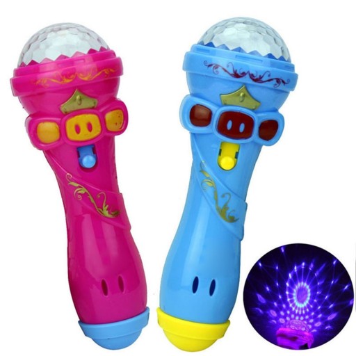 Lichtgevende microfoon voor kinderen