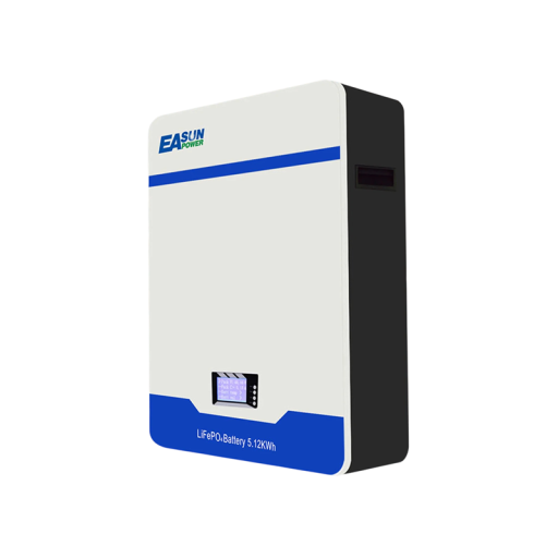 LiFePO4-akku 51,2 V 100 Ah kapasiteetti 5,12 kWh käyttöikä 6000 latausjaksoa 20 A sinivalkoinen aurinkopaneeleille ja kotiin