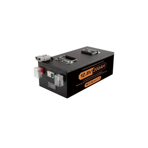 LiFePO4 Batteri 12 V 200 Ah Lithiumbatteri 2560 Wh LCD Skærm Smart BMS 6000 Cyklus 420 x 220 x 150 mm Sort til Campingvogne og Både