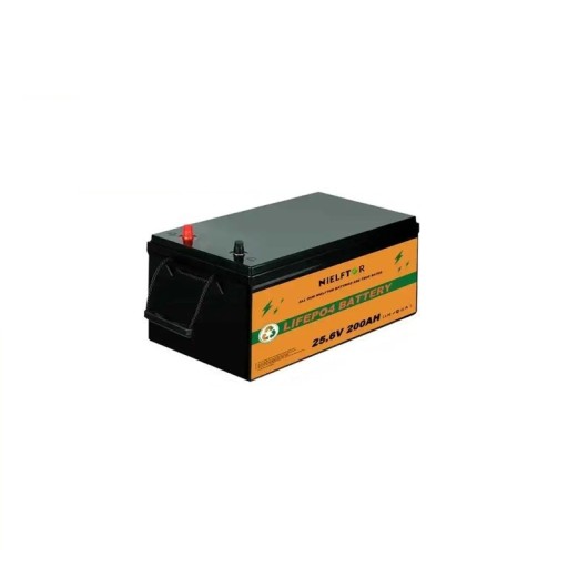 LiFePO4 batteri 25,6 V 200 Ah 5120 Wh Smart 8S 150 A BMS Lithium Sort Campingbiler både autocampere samt sol- og backup-systemer
