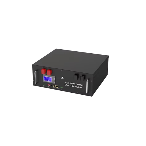 LiFePO4 batteri 48 V 150 Ah 7680 Wh Smart BMS med Bluetooth og LCD-display Rustfrit stål 6000 cykler Solarsystem og energibackup