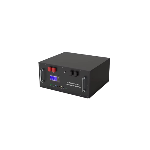 LiFePO4 Batterie 48 V 200 Ah 10240 Wh Smart BMS mit Bluetooth und LCD-Display Edelstahlgehäuse 6000 Zyklen Solarsystem und Energiebackup
