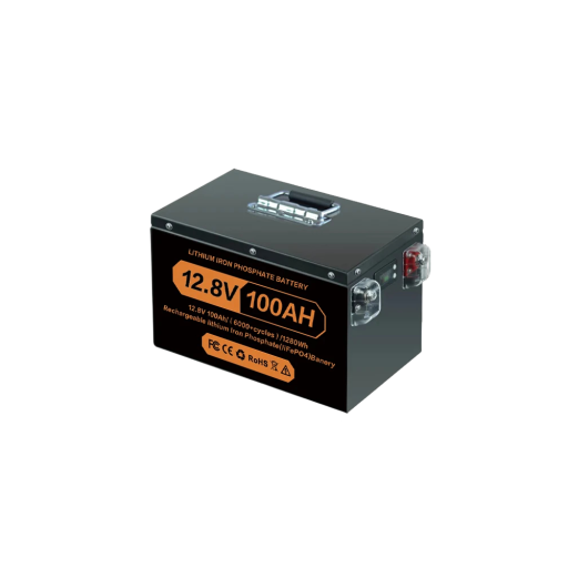 LiFePO4 batterij 12 V 100 Ah lithiumaccu 1280 Wh LCD-display slimme BMS 6000 cycli 260 x 240 x 145 mm zwart voor caravans en boten