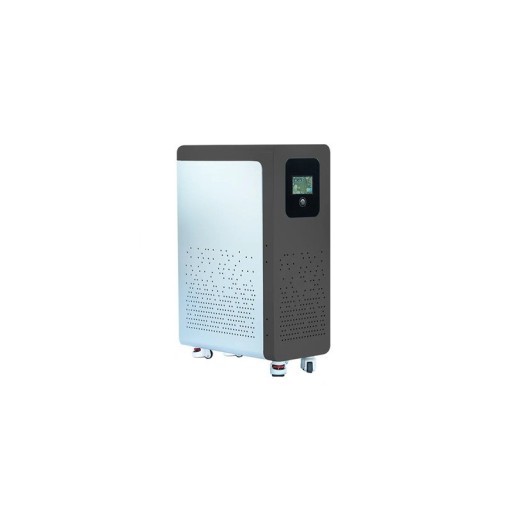 LiFePO4 batterij 51,2 V 300 Ah 16S 15360 Wh met 200 A BMS en RS485 en CAN roestvrijstalen behuizing met wielen 390 x 690 x 870 mm witte zonne-energie opslag