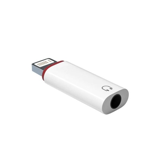 Lightning naar 3,5 mm jack-adapter Koptelefoonaansluiting voor iPhone 14, 13, 12 Pro Max Klassieke audio-uitgang voor iOS-apparaten