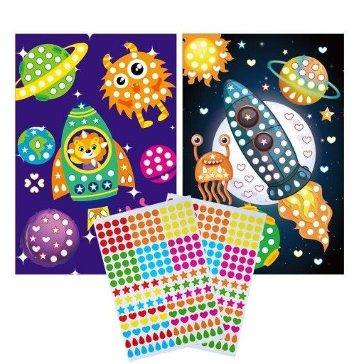 Liimautuva mosaiikki lapsille